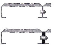vezni elementi rešetkastih gazišta - međusobno povezivanje rešetkastih gazišta